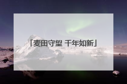 麦田守望 千年如新