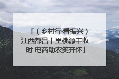 （乡村行·看振兴）江西都昌十里桃源丰收时 电商助农笑开怀