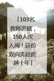 103名教师进藏，150人次入闽！这份双向奔赴跨越十年