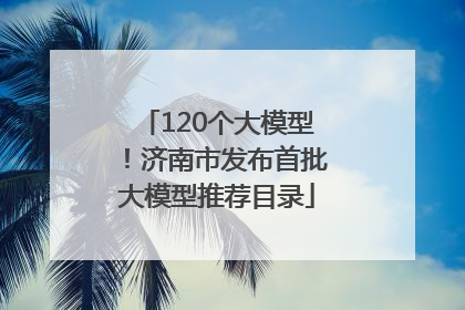 120个大模型！济南市发布首批大模型推荐目录