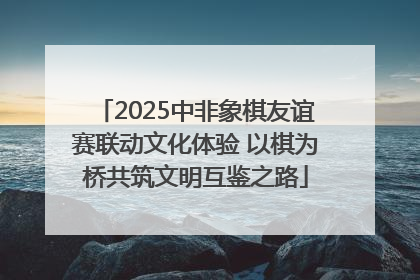 2025中非象棋友谊赛联动文化体验 以棋为桥共筑文明互鉴之路