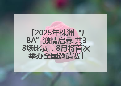2025年株洲“厂BA”激情启幕 共38场比赛，8月将首次举办全国邀请赛