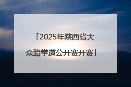 2025年陕西省大众跆拳道公开赛开赛