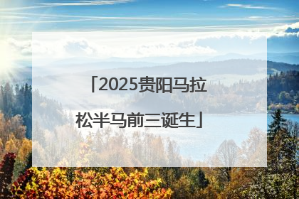 2025贵阳马拉松半马前三诞生