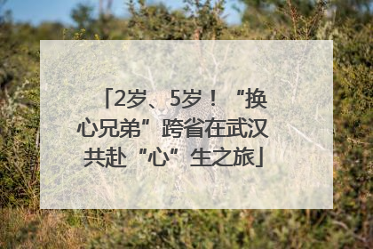 2岁、5岁！“换心兄弟”跨省在武汉共赴“心”生之旅