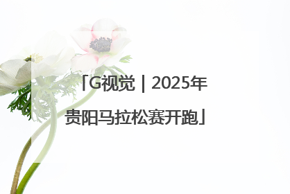 G视觉｜2025年贵阳马拉松赛开跑