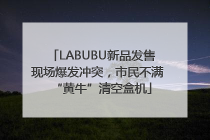 LABUBU新品发售现场爆发冲突，市民不满“黄牛”清空盒机