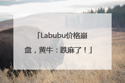 Labubu价格崩盘，黄牛：跌麻了！